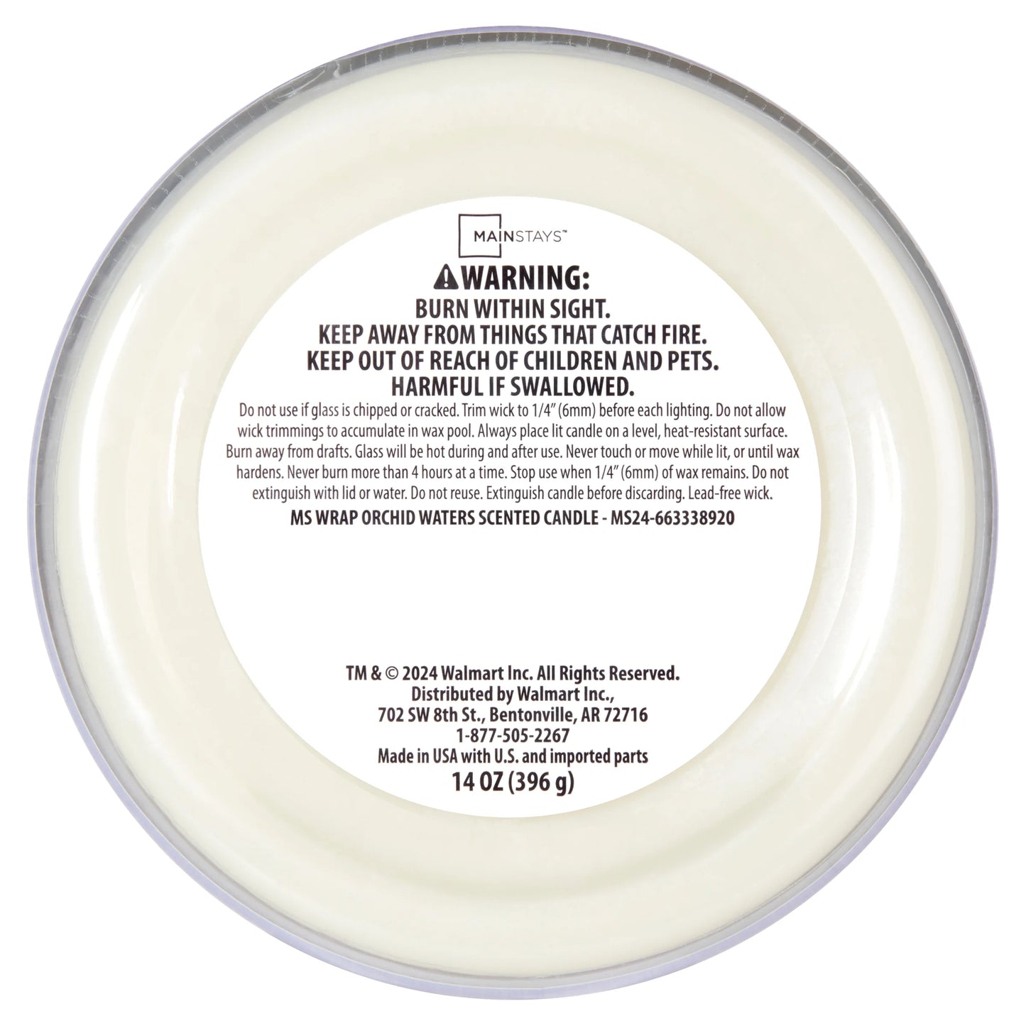 3-Wick Textured Wrapped Candle – Orchid Waters (14 oz)
