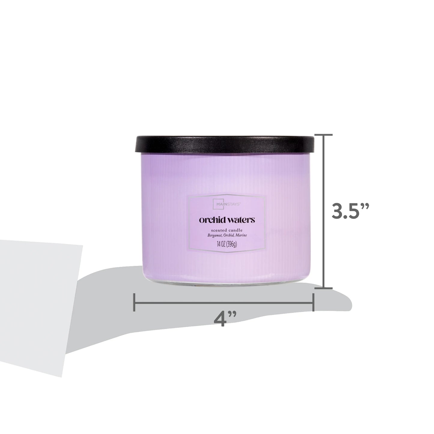 3-Wick Textured Wrapped Candle – Orchid Waters (14 oz)