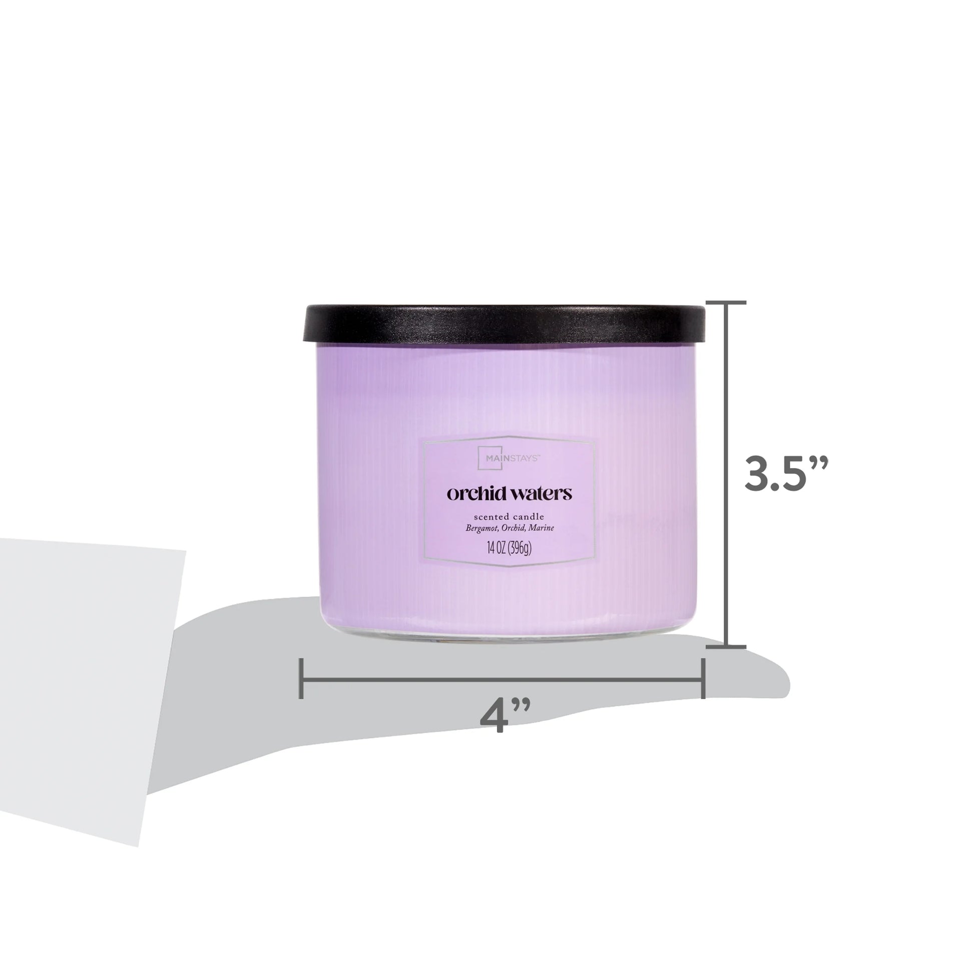 3-Wick Textured Wrapped Candle – Orchid Waters (14 oz)