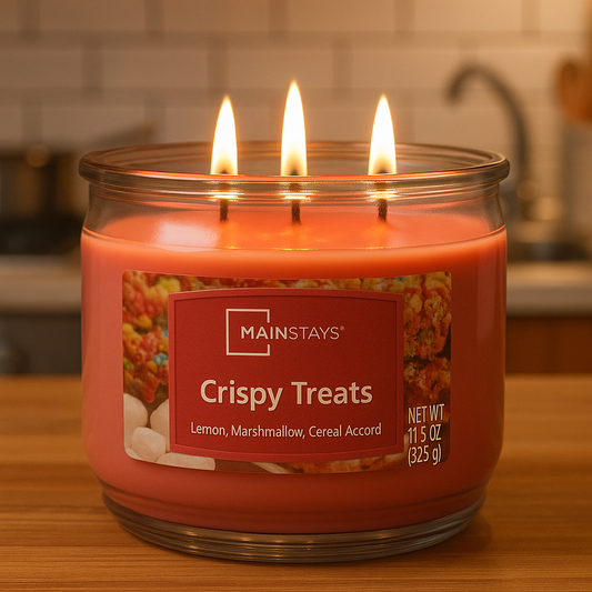 Crispy Treats Scented 3-Wick Glass Jar Candle, 11.5 Oz.